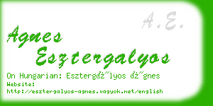 agnes esztergalyos business card